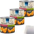 Edeka Mandarin-Orangen Mandarinen in der Dose leicht gezuckert kernlos 3er Pack (3x312g Dose) + usy Block