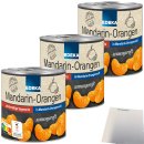 Edeka Mandarin-Orangen kernlos in Mandarin-Orangensaft 3er Pack (3x300g Dose) + usy Block