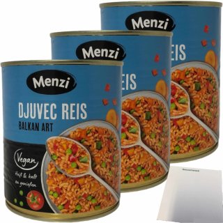 Menzi Djuvec Reis Balkan Art 3er Pack (3x800g Dose) + usy Block