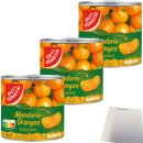 Gut&Günstig Mandarin-Orangen Mandarinen in der Dose leicht gezuckert kernlos 3er Pack (3x312g Dose) + usy Block