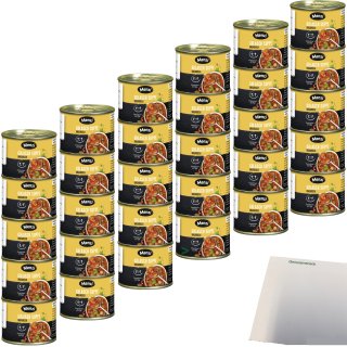 Menzi Gulasch Suppe Extra viel Einlage konzentriert 6er Pack (30X200ml Dose) + usy Block