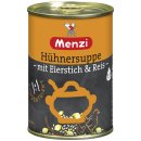 Menzi Hühnersuppe mit Eierstich und Reis Konzentriert 6er Pack (6x400ml Dose) + usy Block