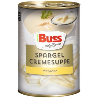 Buss Spargelcreme-Suppe mit feiner Sahne und aromatischen Gewürzen (400ml Dose)