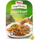 Buss Jägertopf Eiernudeln mit deftigen Fleischklößchen und Champignons in einer feinen Bratensauce 6er Pack (6x300g Packung) + usy Block