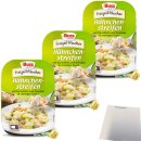 Buss Hähnchenstreifen in cremiger Sauce mit Kartoffeln und feinem Gemüse 3er Pack (3x300g Packung) + usy Block