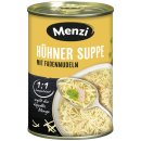 Menzi Hühnersuppe mit Fadennudeln 6er Pack (6x400ml Dose) + usy Block