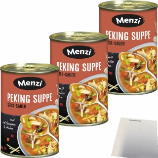 Menzi Peking Suppe 3er Pack (3x400ml Dose) + usy Block