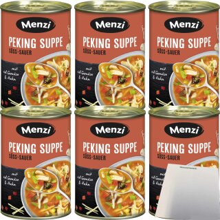 Menzi Peking Suppe 6er Pack (6x400ml Dose) + usy Block