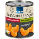 Edeka Mandarin-Orangen Mandarinen in der Dose leicht gezuckert kernlos (850g Dose)