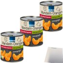 Edeka Mandarin-Orangen Mandarinen in der Dose leicht gezuckert kernlos 3er Pack (3x850g Dose) + usy Block