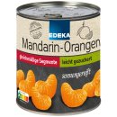 Edeka Mandarin-Orangen Mandarinen in der Dose leicht gezuckert kernlos 6er Pack (6x850g Dose) + usy Block