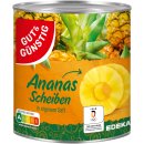 Gut&Günstig Ananas Scheiben in eigenem Saft 3er Pack (3x565g Dose) + usy Block