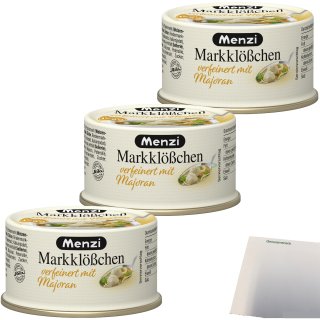 Menzi Markklößchen verfeinert mit Majoran 3er Pack (3x125g Dose) + usy Block