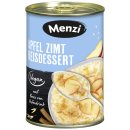 Menzi Apfel-Zimt Reisdessert 6er Pack (6x400g Dose) + usy Block