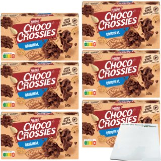 Nestle Choco Crossies Classic 6er Pack (6x150g Packung) + usy Block