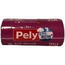 Pely Klimaneutral Anti Geruch Müllbeutel praktisch mit Zugband 25 Liter 3er Pack (3x14 Stück) + usy Block