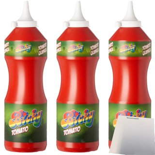 Bicky Tomaten-Ketchup 3er Pack (3x900ml Flaschen) + usy Block