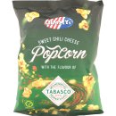 Jimmys Sweet-Chili Cheese Popcor mit Tabasco 6er Pack (6x90g Packung) + usy Block