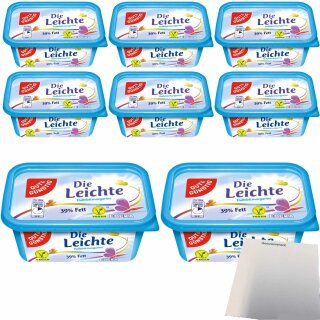 Gut&Günstig die Leichte Halbfettmargarine vegan 39% Fett (8x500g Packung) + usy Block