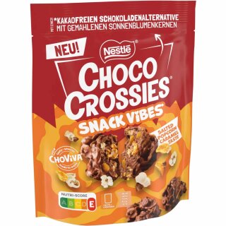 Nestle Choco Crossies Snack Vibes Salted Popcorn Caramel Taste (100g Packung)