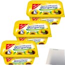 Gut&Günstig Sonnenblumenmargarine reich an ungesättigten Fettsäuren 3er Pack (3x500g Packung) + usy Block