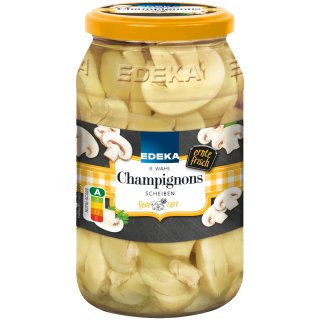 Edeka Champignons in Scheiben 2. Wahl (530g Glas)