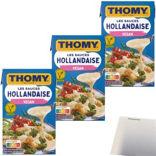 Thomy Les Sauce Hollandaise Vegan 3er Pack (3x250ml Packung) + usy Block