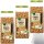 Edeka Dinkel Pops gepuffte Dinkelkörner mit Honig verfeinert 3er Pack (3x200g Packung) + usy Block