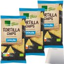 Edeka Bio Tortillachips gesalzen aus Maismehl 3er Pack...
