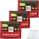 Ritter Sport Nussklasse Dunkle Voll-Nuss Schokolade 3er...