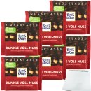 Ritter Sport Nussklasse Dunkle Voll-Nuss Schokolade 6er...