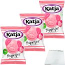 Katja Biggetjes leckere Fruchtgummi Ferkel mit Fruchtsaft 3er Pack (3x255g Beutel) + usy Block