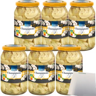 Edeka Champignons in Scheiben 2. Wahl 6er Pack (6x530g Glas) + usy Block