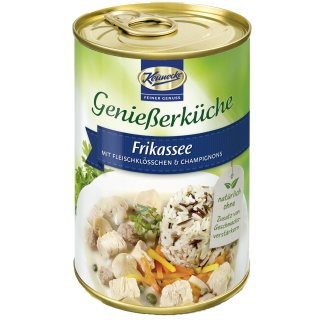 Keunecke Frikassee mit Fleischklösschen und Champignons (400g Dose)