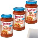 Bautz´ner Fix Tomatensoße schnell und lecker 3er Pack (3x400ml Glas) + usy Block