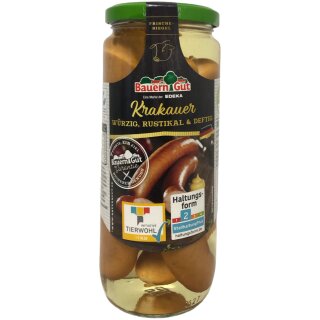 Bauerngut Krakauer würzig Rustikal deftig (560g Glas)