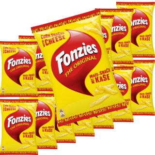 Fonzies Original knusprige Mais-Snack mit Käse-Geschmack VPE (14x100g Packung)