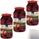 Edeka Erdbeeren gleichmäßig große Früchte gezuckert 3er Pack (3x680g Glas) + usy Block