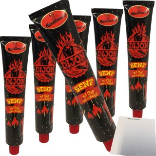 Händlmaier Dijon Senf mit Chili superscharf 6er Pack (6x100ml Tube) + usy Block