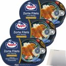 Appel Zarte Filets vom Hering Tomate & Curry 3er Pack (3x200g Dose) + usy Block