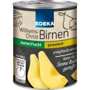 Edeka Williams-Christ-Birnen viertel Frucht gezuckert 6er Pack (6x225g Dose) + usy Block