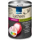 Edeka Lychees leicht gezuckert fruchtig und aromatisch 3er Pack (3x425g Dose) + usy Block