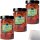 Edeka Halbgetrocknete Tomaten mit 4% nativem Olivenöl extra 3er Pack (3x280g Glas) + usy Block