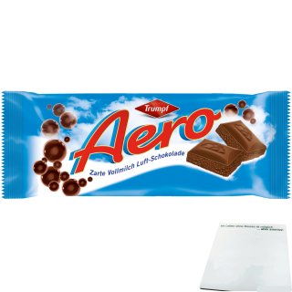 Aero zarte Vollmilch Luft-Schokolade (100g Tafel) + usy Block