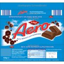 Aero zarte Vollmilch Luft-Schokolade (100g Tafel) + usy Block