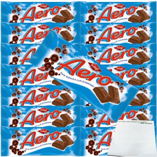 Aero zarte Vollmilch Luft-Schokolade VPE (15x100g Tafel) + usy Block