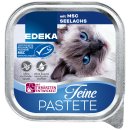 Edeka Cat Feine Pastete mit MSC Seelachs Katzenfutter 3er Pack (3x100g Dose) + usy Block