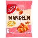 Gut&Günstig Mandeln mit Salz und Honig lecker karamellisiert 6er Pack (6x150g Packung) + usy Block