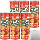 Gut&Günstig Paprika-Stapelchips für Knabberfans 6er Pack (6x175g Packung) + usy Block