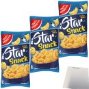 Gut&Günstig Star Snack knuspriger Kartoffelsnack herzhaft gewürzt 3er Pack (3x100g Packung) + usy Block